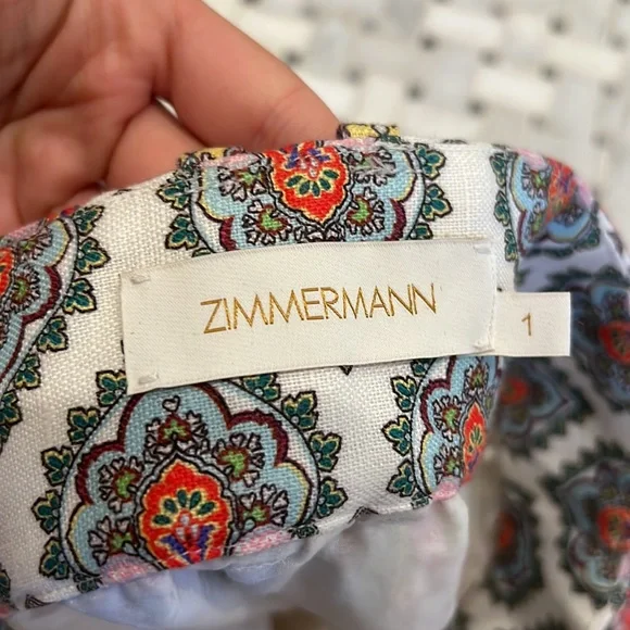 Zimmermann Paisley belted Shorts